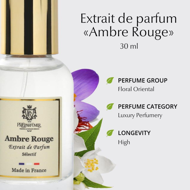Ambre Rouge - Extrait de Parfum | Luxury Amber Perfume Made in France - Trending Wellness Store