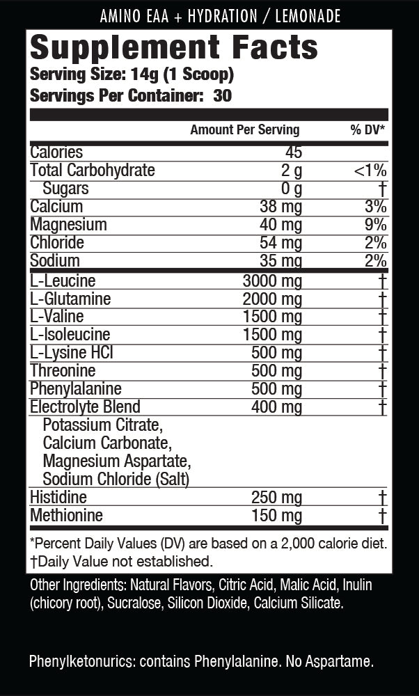 Amino EAA + Hydration  | 420g - Trending Wellness Store