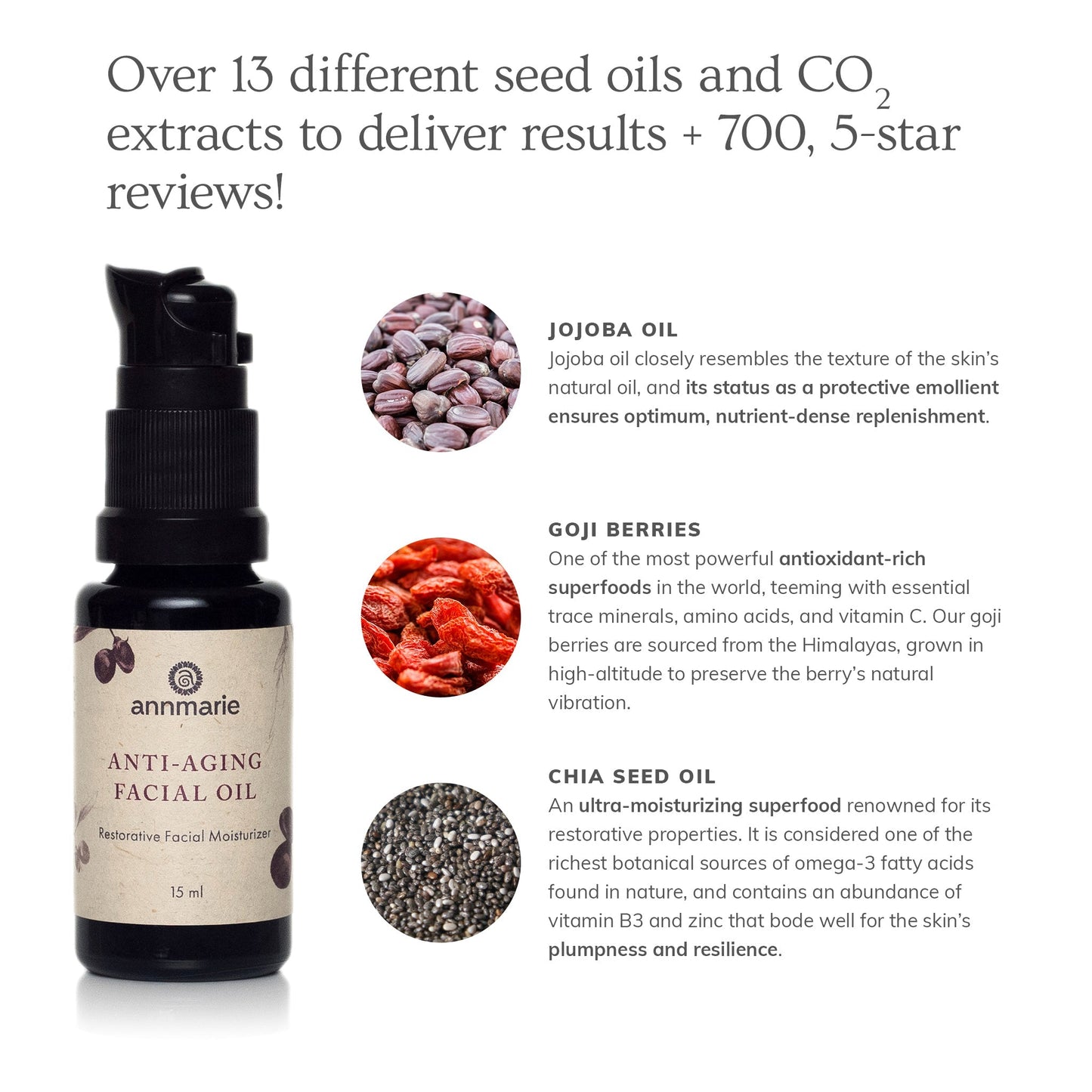 Anti-Aging Facial Oil (15ml)- Collective - Trending Wellness Store