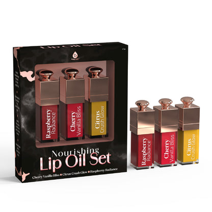 Anti-Aging Serum Set & Nourishing Lip Oil Trio - Trending Wellness Store