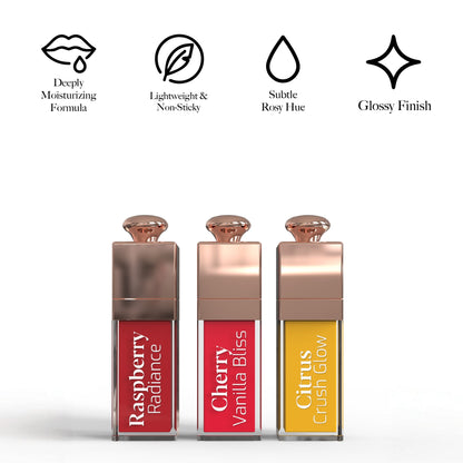 Anti-Aging Serum Set & Nourishing Lip Oil Trio - Trending Wellness Store