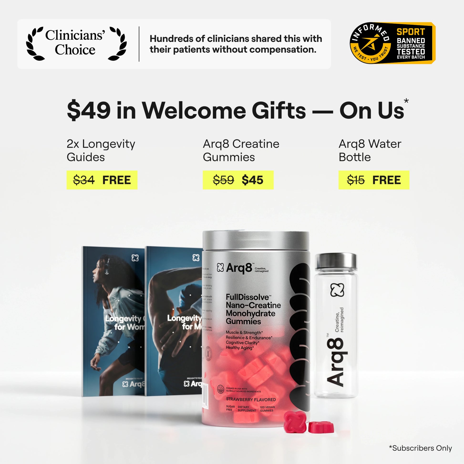 Arq8™ Creatine Monohydrate Gummies - Trending Wellness Store