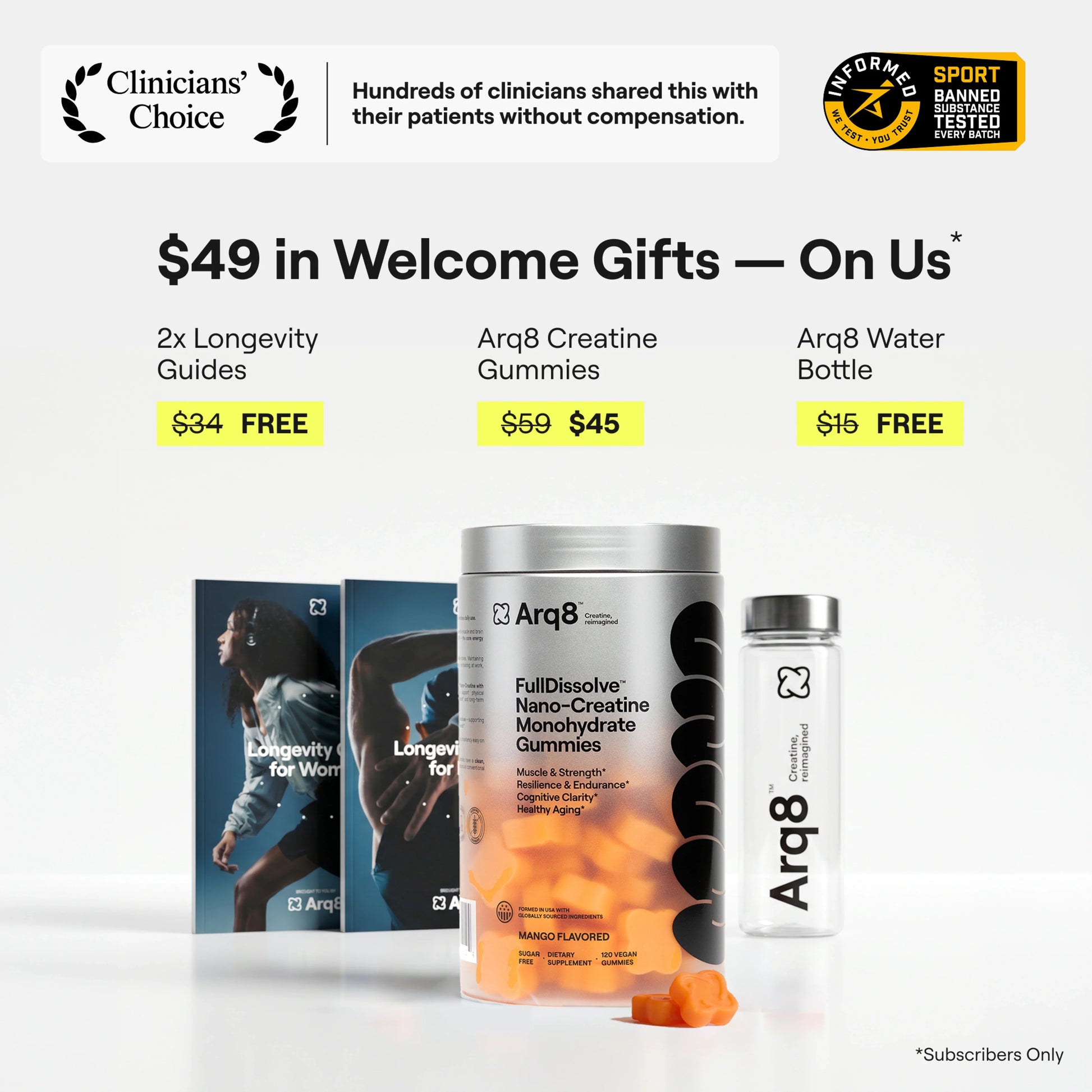 Arq8™ Creatine Monohydrate Gummies - Trending Wellness Store