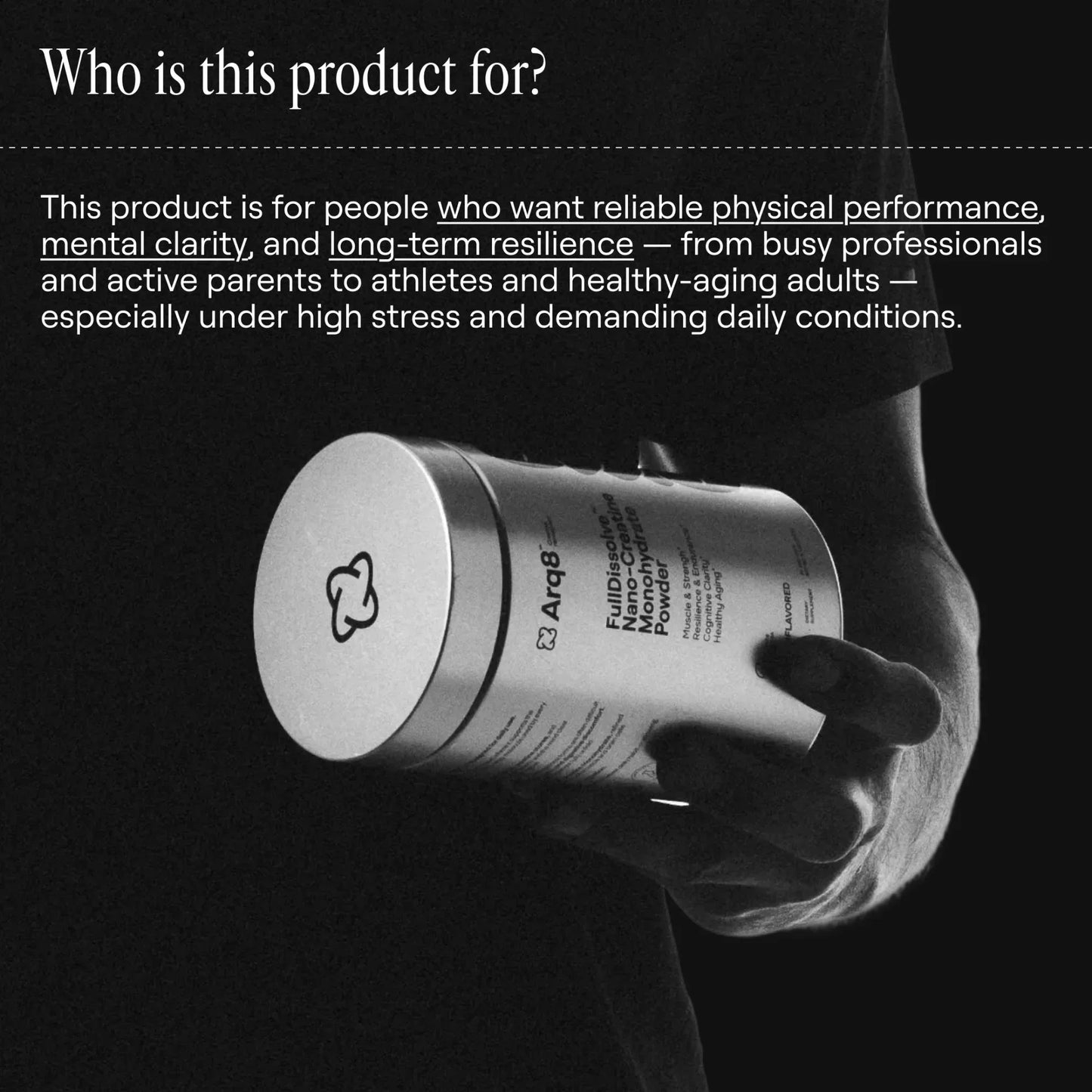 Arq8™ Creatine Monohydrate Powder - Trending Wellness Store