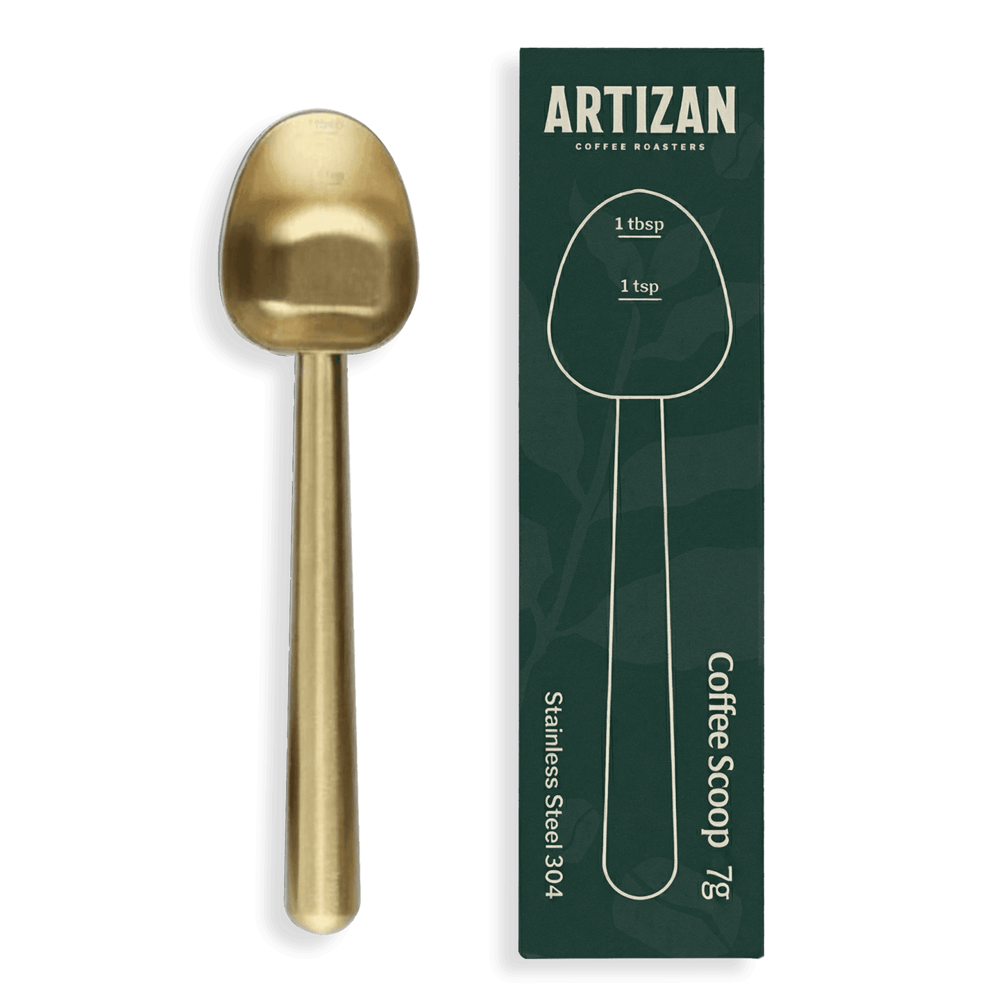 Artizan Coffee 1 Tbsp Coffee Measuring Scoop, Stainless Steel Copper Scoop for Ground Coffee, Beans, Tea & More - 7g, 17 cm Long Handle - Trending Wellness Store