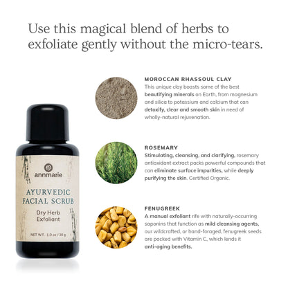 Ayurvedic Facial Scrub (30ml)- Collective - Trending Wellness Store