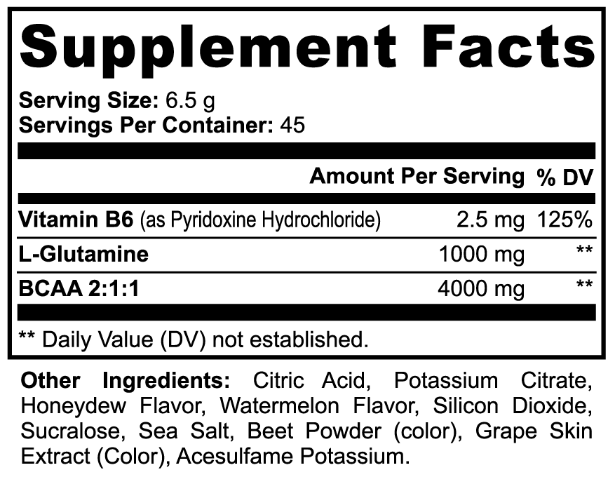 BCAA Post Workout Powder (Honeydew/Watermelon) - Trending Wellness Store