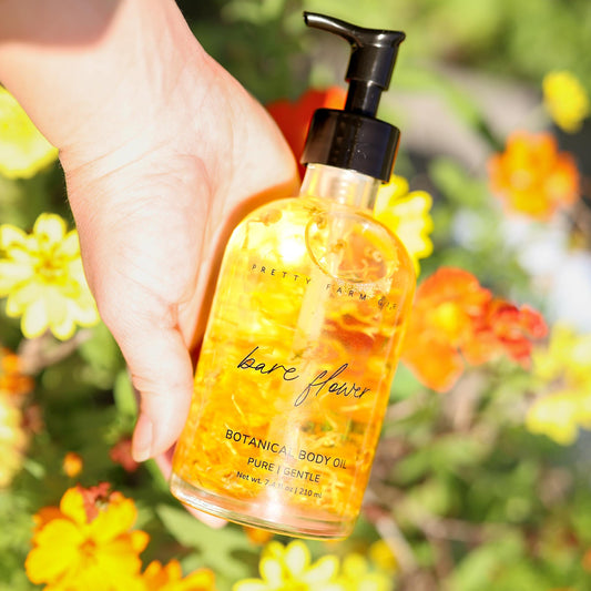 Bare Flower Natural Fragrance Free Body Oil - Best for Sensitive Skin - Trending Wellness Store