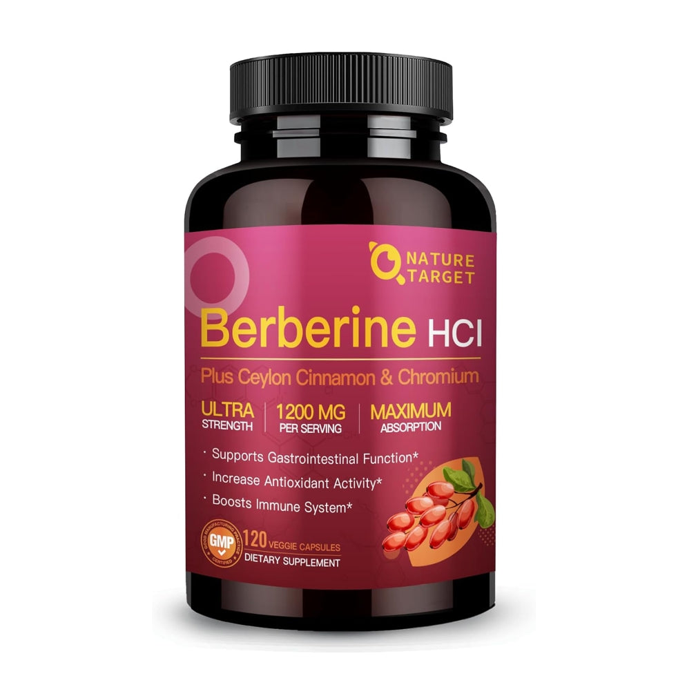 Berberine HCl, 120 Capsules - Trending Wellness Store
