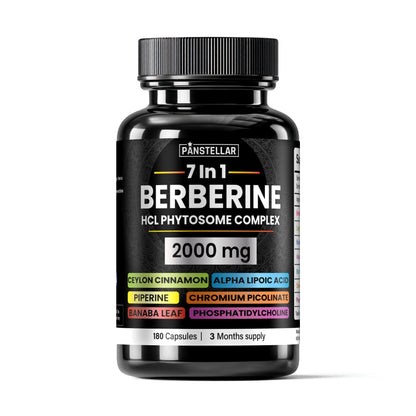 Berberine HCl Phytosome Complex 2000mg – 180 Capsules - Trending Wellness Store
