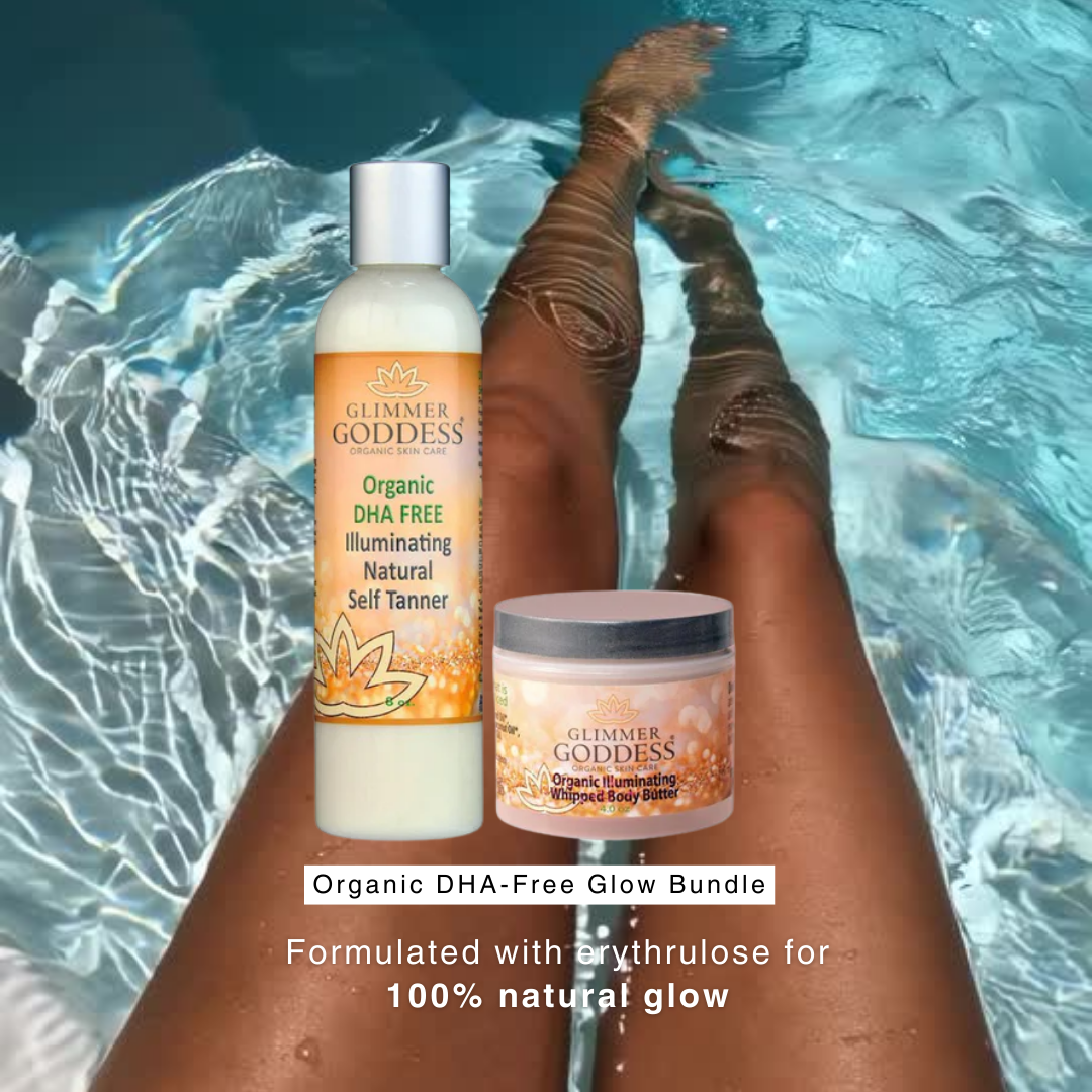 Best Organic DHA-Free Self Tanner + Bronzing Shimmer Bundle - Trending Wellness Store