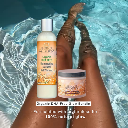 Best Organic DHA-Free Self Tanner + Bronzing Shimmer Bundle - Trending Wellness Store