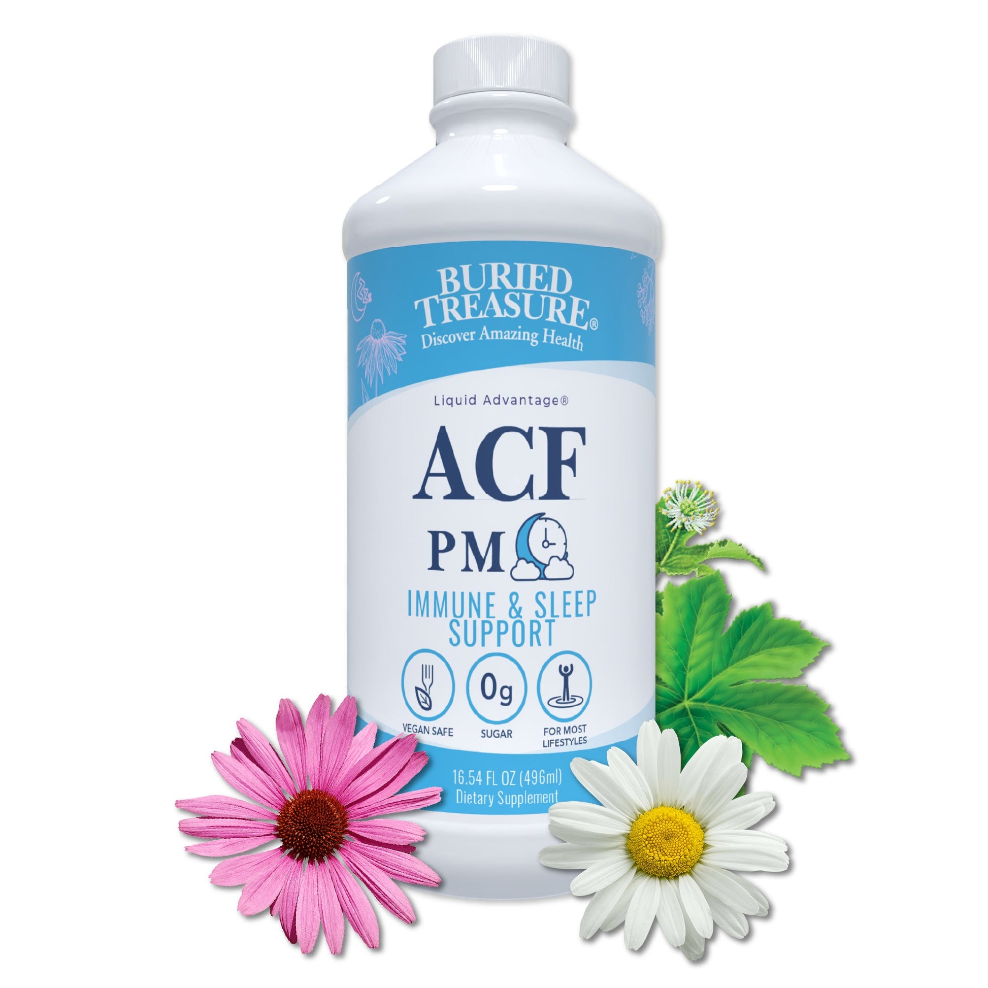 Buried Treasure Liquid Nutrients®  ACF PM – Melatonin-Free Liquid Nighttime Sleep Support - Trending Wellness Store