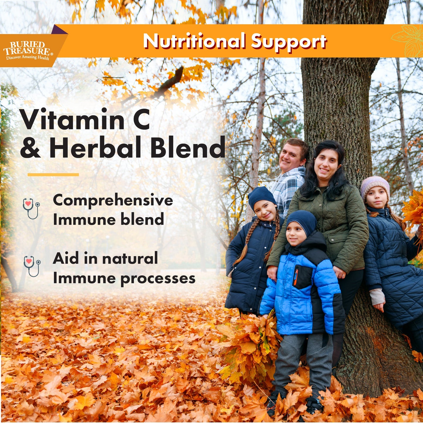 Buried Treasure Liquid Nutrients®  Adult Daily Immune Wellness – Liquid Supplement with Vitamin C and Antioxidants - Trending Wellness Store