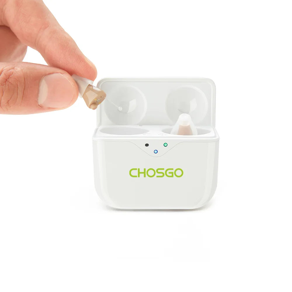 CHOSGO SmartR Smallest Rechargeable OTC Hearing Aids with AI Noise Reduction - Trending Wellness Store