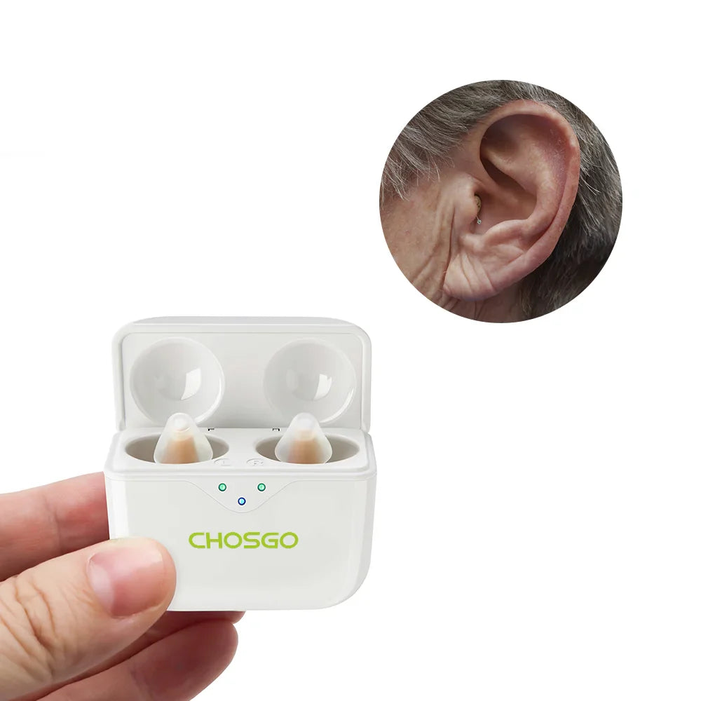 CHOSGO SmartR Smallest Rechargeable OTC Hearing Aids with AI Noise Reduction - Trending Wellness Store