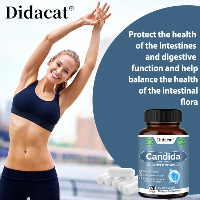 Candida Advanced Complex, Intestinal Supplement, Digestive Support, Constipation, Weight Loss, with Probiotic Digestive Enzymes - Trending Wellness Store