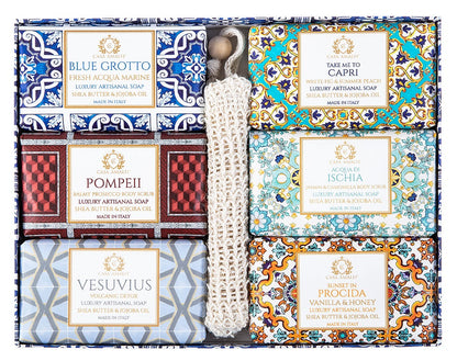 Casa Amalfi Campagna Blue Gift Set 6-Soaps - Trending Wellness Store