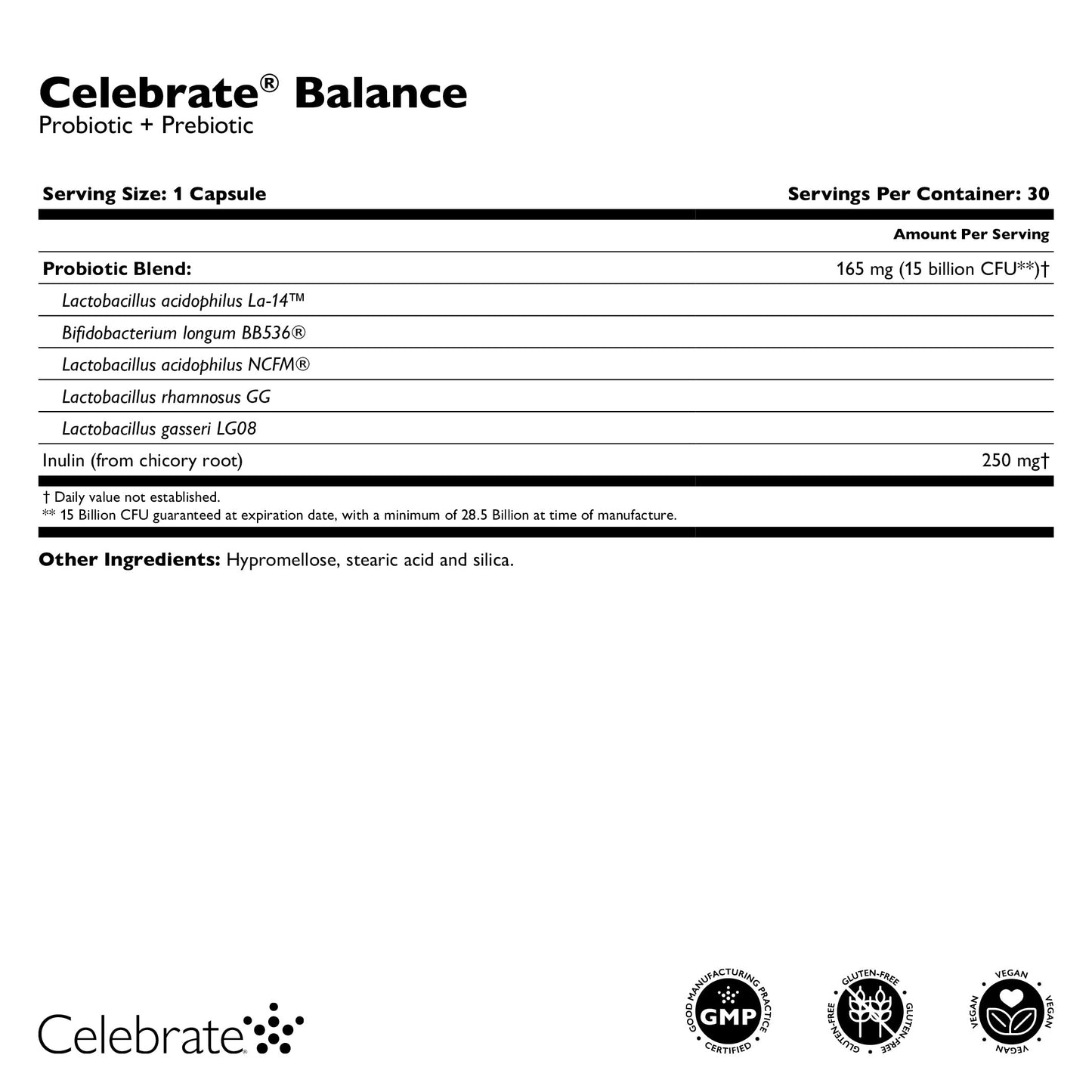 Celebrate® Balance Probiotic + Prebiotic Supplement Capsules - Trending Wellness Store
