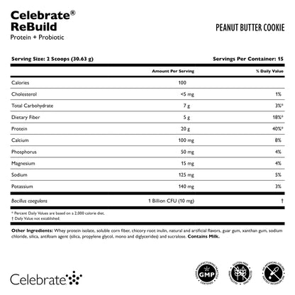 Celebrate® ReBuild Probiotic Protein Powder - Trending Wellness Store