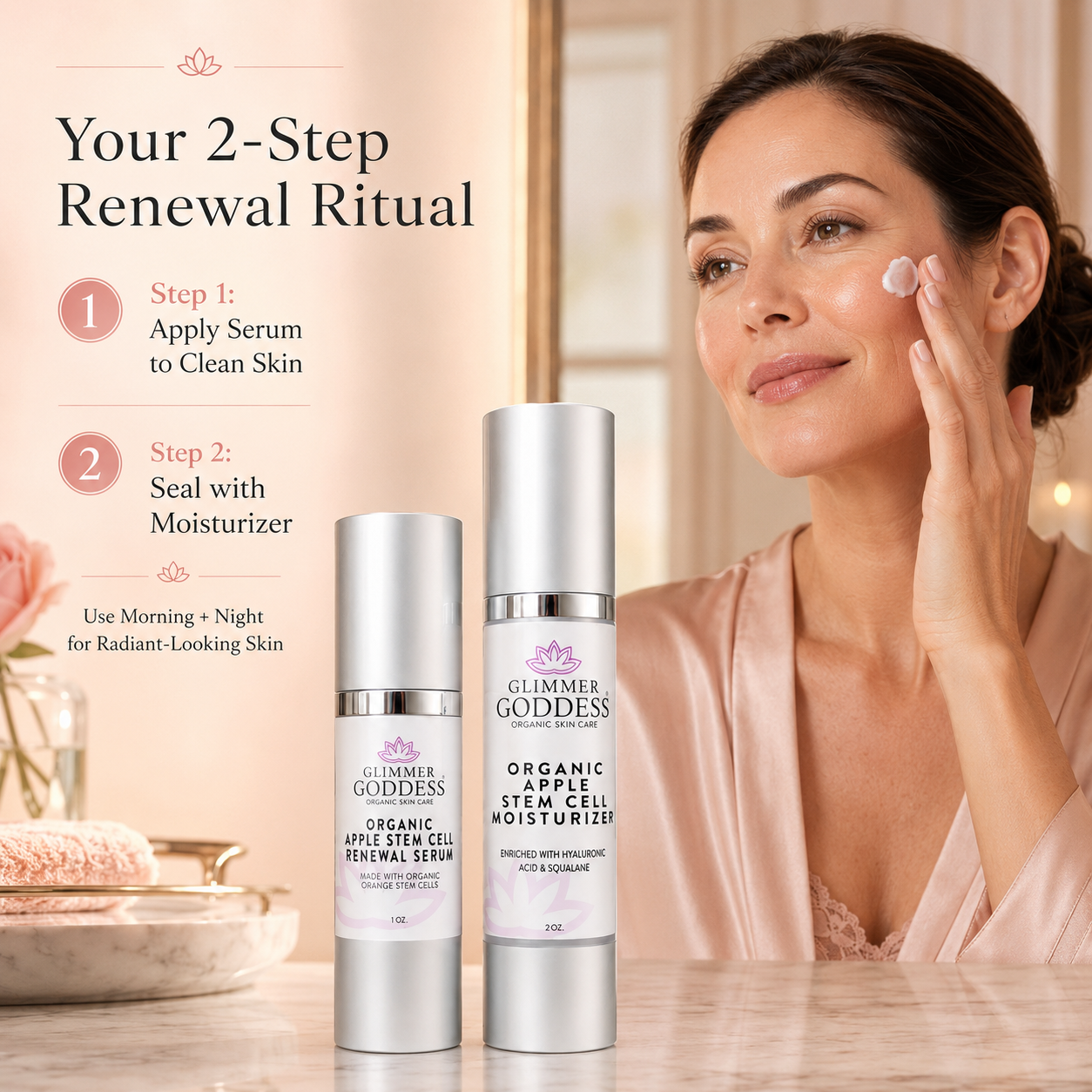 Cellular Renewal Duo – Apple Stem Cell Serum + Moisturizer - Trending Wellness Store