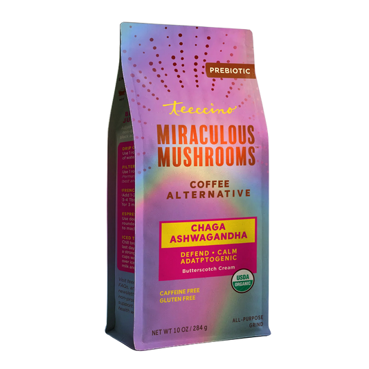 Chaga Ashwagandha Butterscotch Cream Mushroom Herbal Coffee - Trending Wellness Store