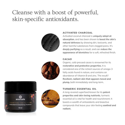 Charcoal Cacao Mask (50ml)- Collective - Trending Wellness Store