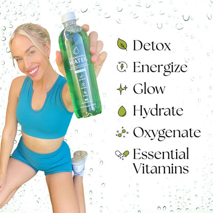 Chlorophyll Water® (Case of 12): Chlorophyll & Ultra-Purified Water with Essential Vitamins A, B12, C and D3 - Trending Wellness Store