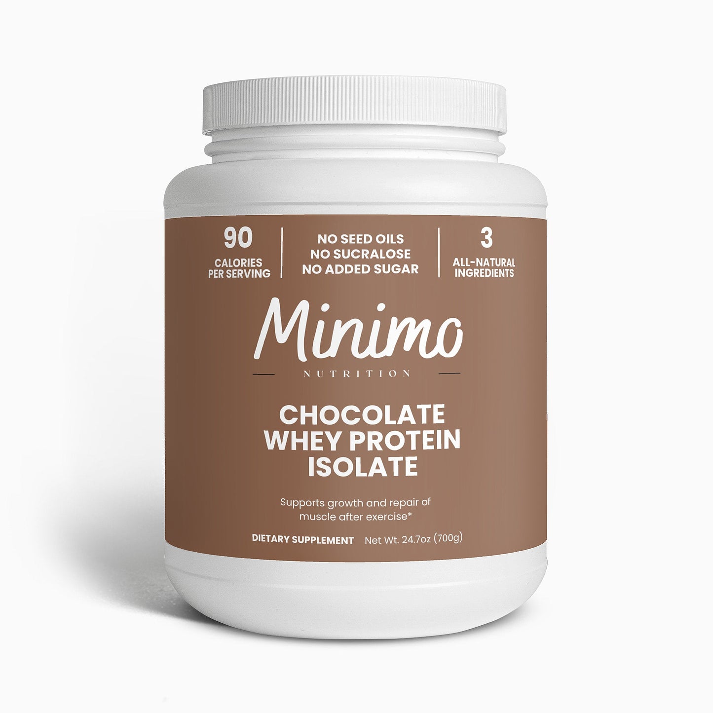 Chocolate Whey Isolate Protein Powder, 1.54 lbs - Trending Wellness Store