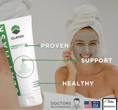 Clay Mask - 4FL.OZ. - Anti Aging - Ready-to-Use healing clay - Facial Care - Trending Wellness Store