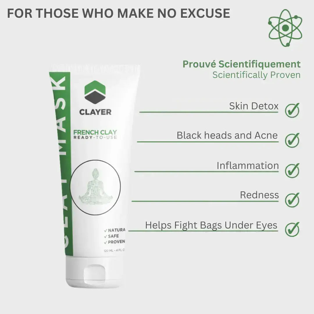 Clay Mask - 4FL.OZ. - Anti Aging - Ready-to-Use healing clay - Facial Care - Trending Wellness Store