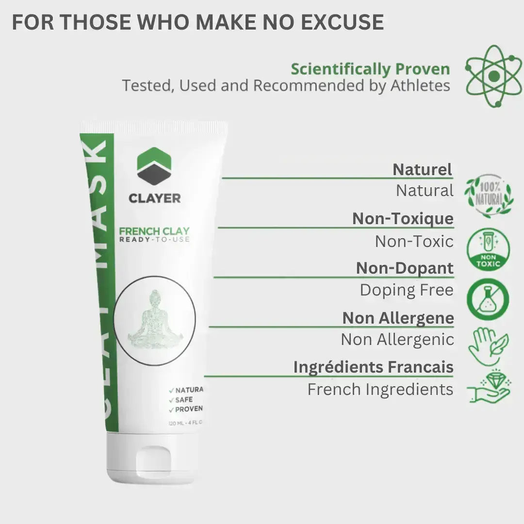Clay Mask - 4FL.OZ. - Anti Aging - Ready-to-Use healing clay - Facial Care - Trending Wellness Store