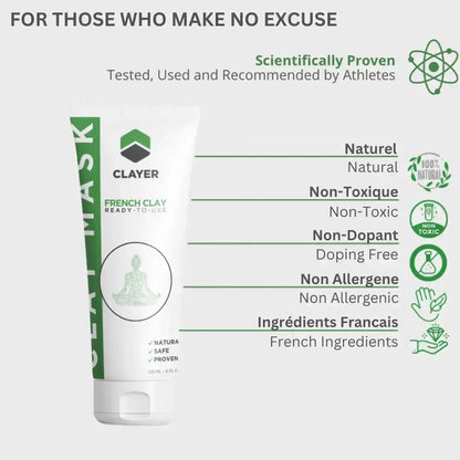 Clay Mask - 4FL.OZ. - Anti Aging - Ready-to-Use healing clay - Facial Care - Trending Wellness Store