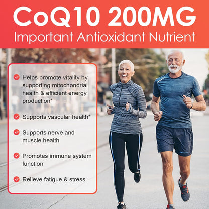 CoQ10 + PQQ + Olive Oil, 200mg, 120 Softgels - Trending Wellness Store
