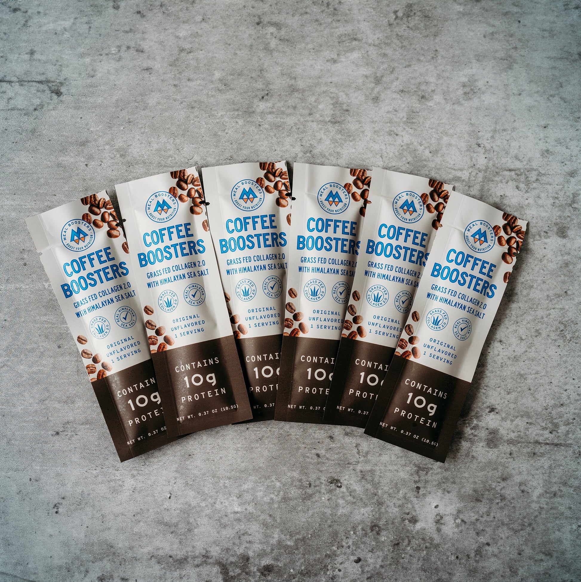 Coffee Boosters - Unflavored Collagen + Electrolytes (6 Single Packs) - Trending Wellness Store