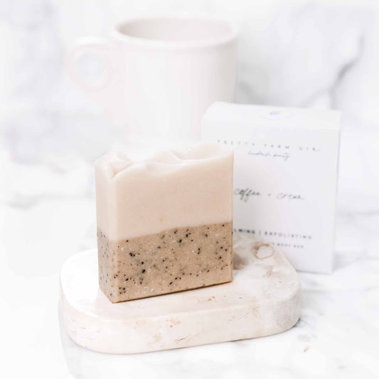 Coffee + Cream Handmade Tallow and Goat Milk Soap Bar - Trending Wellness Store