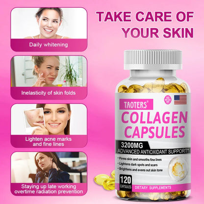 Collagen Supplements - Contains glutathione, an antioxidant that brightens and firms skin and supports healthy hair and nails - Trending Wellness Store