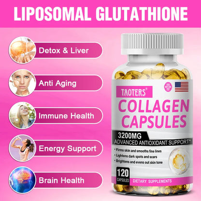 Collagen Supplements - Contains glutathione, an antioxidant that brightens and firms skin and supports healthy hair and nails - Trending Wellness Store