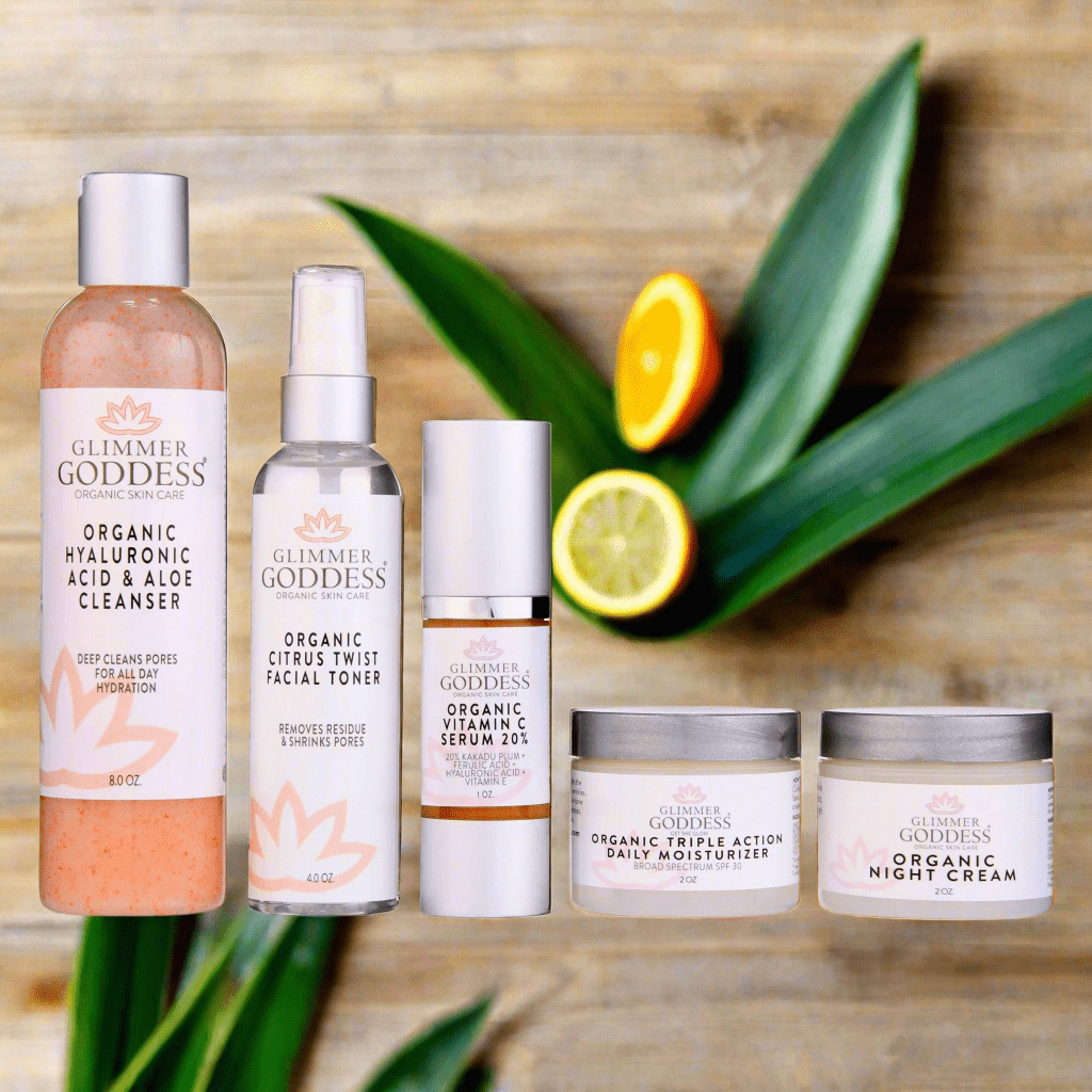 Complete Organic Anti-Wrinkle 5-Step Kit with Vitamin C & SPF 30 - Trending Wellness Store