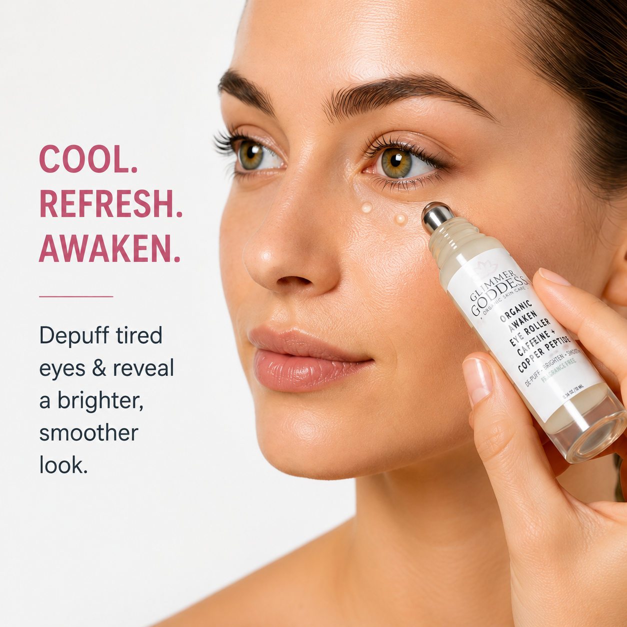 Cooling Eye Roller for Puffiness, Dark Circles & Tired-Looking Eyes - Trending Wellness Store