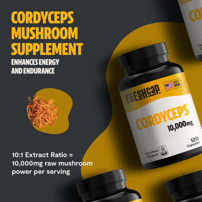Cordyceps Mushroom Extract Capsules - Trending Wellness Store