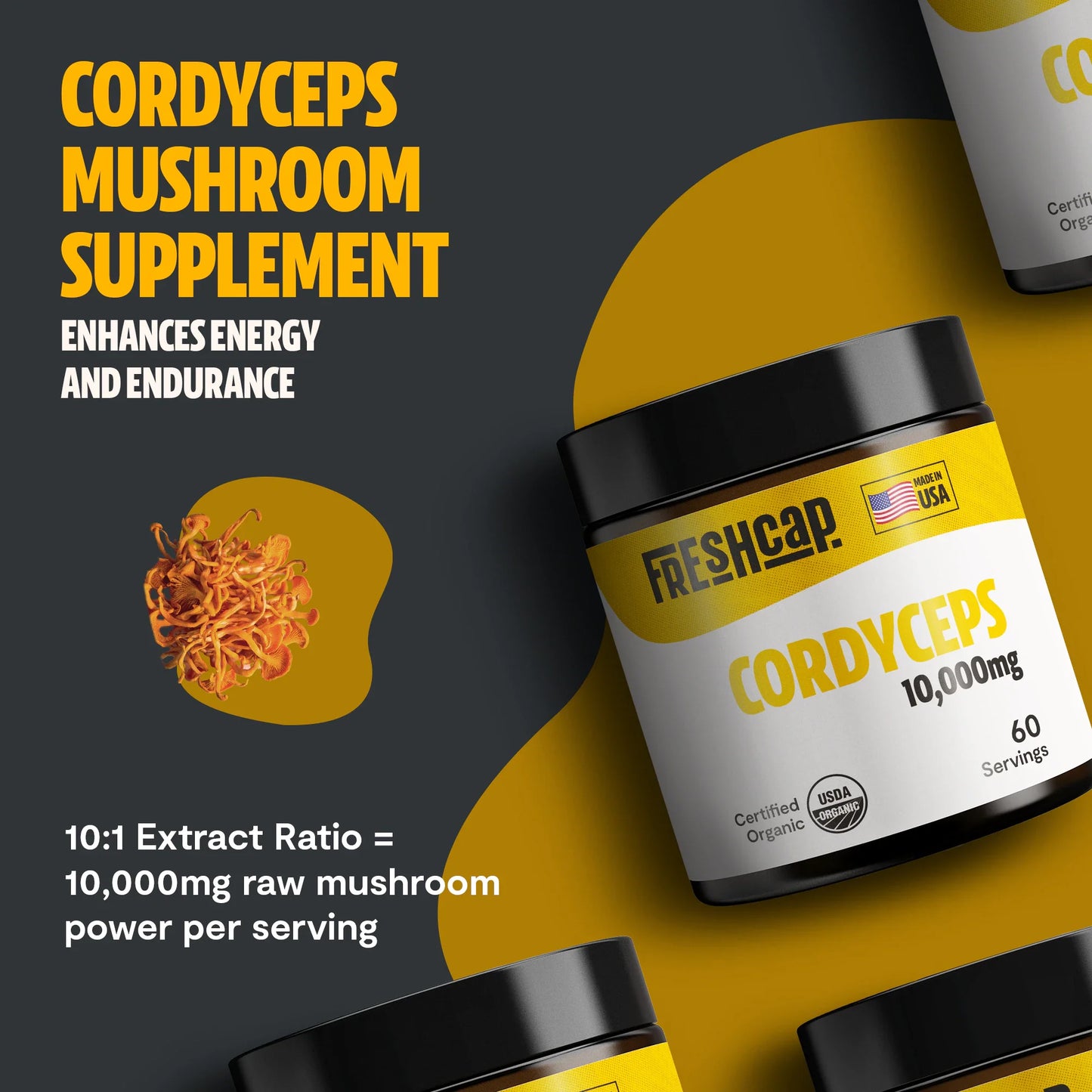 Cordyceps Mushroom Extract Powder - Trending Wellness Store
