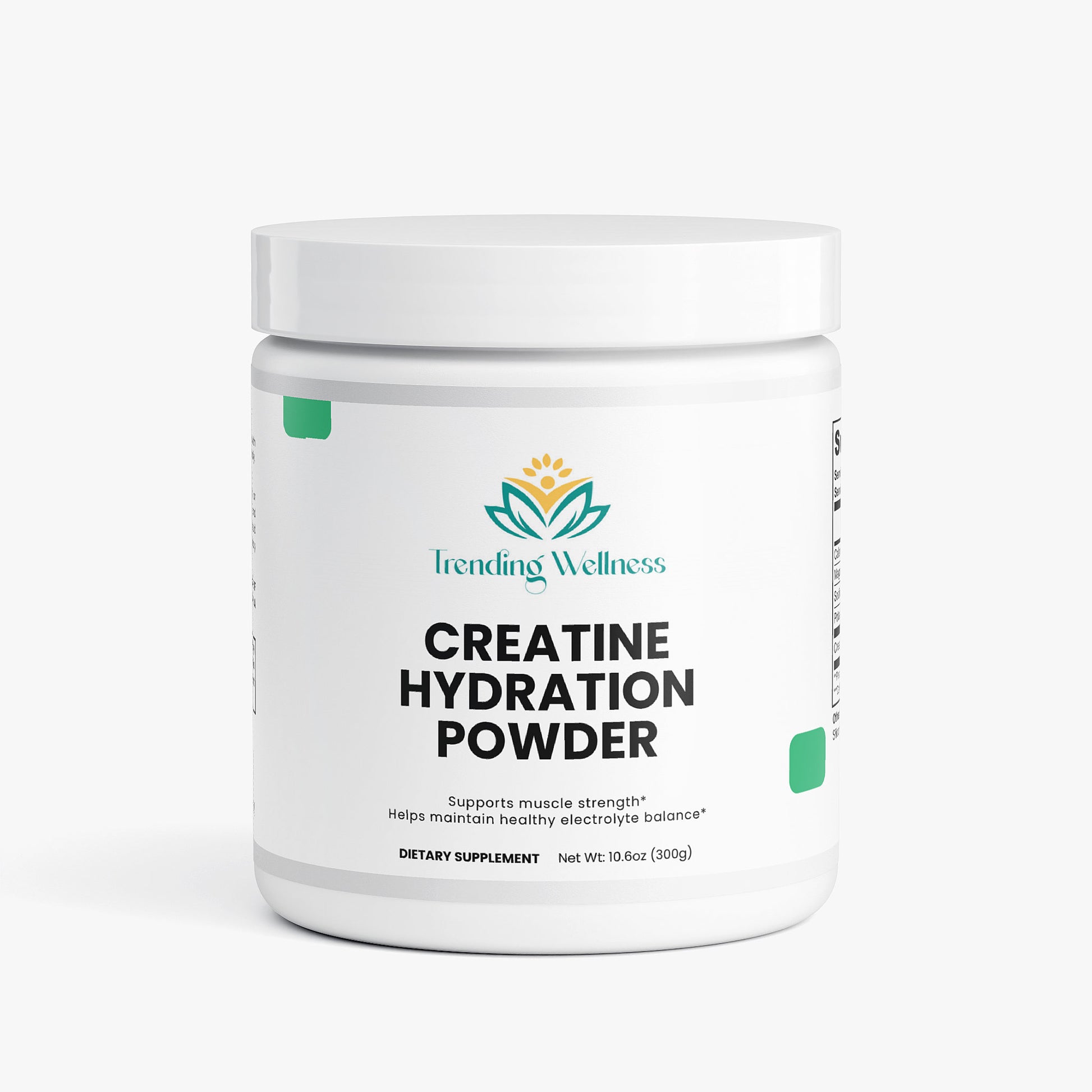 Trending Wellness Creatine Hydration Powder container on a white background
