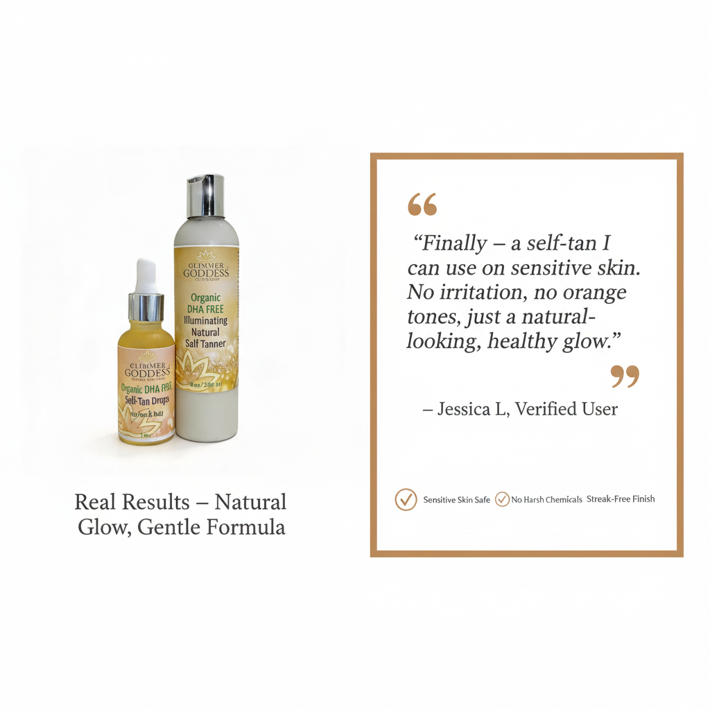 DHA-Free Self Tanner Bundle – Lotion + Drops for Natural Glow Without Smell or Orange Tones - Trending Wellness Store