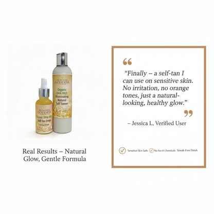 DHA-Free Self Tanner Bundle – Lotion + Drops for Natural Glow Without Smell or Orange Tones - Trending Wellness Store