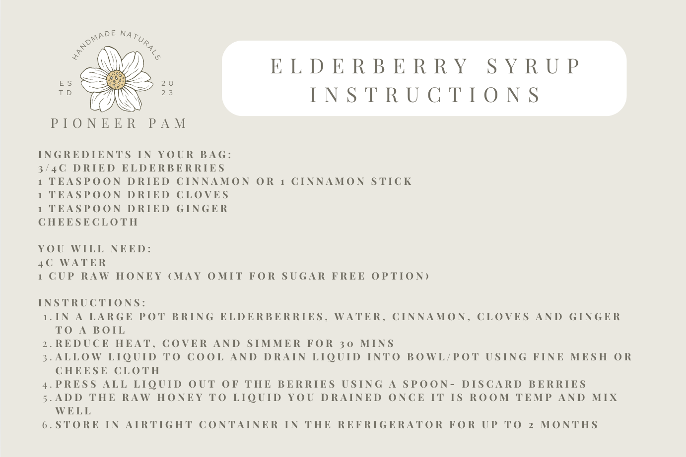 DIY Elderberry Syrup Kit - Trending Wellness Store