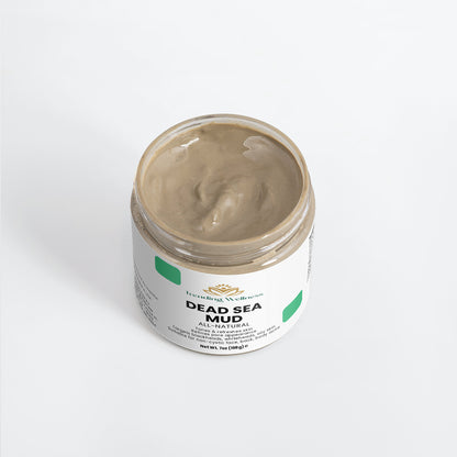 Jar of Dead Sea Mud Mask on a white background
