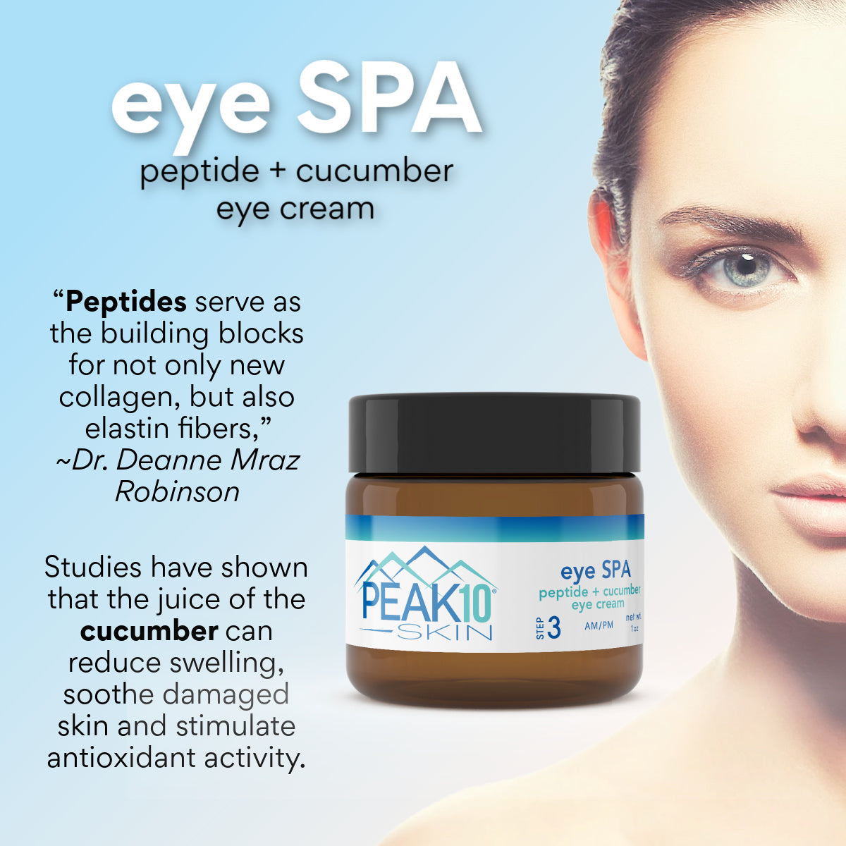 EYE SPA peptide + cucumber eye cream 1oz - Trending Wellness Store