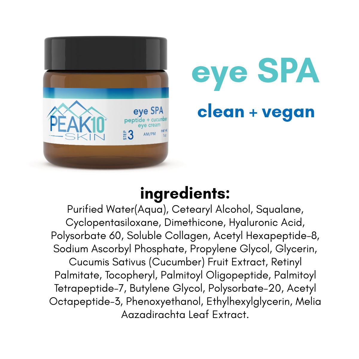 EYE SPA peptide + cucumber eye cream 1oz - Trending Wellness Store