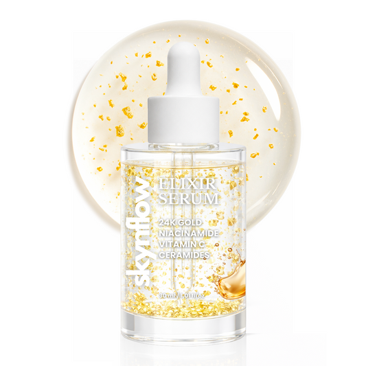 Elixir Serum - 24kGold Ceramides Niacinamide Vitamin C - Trending Wellness Store